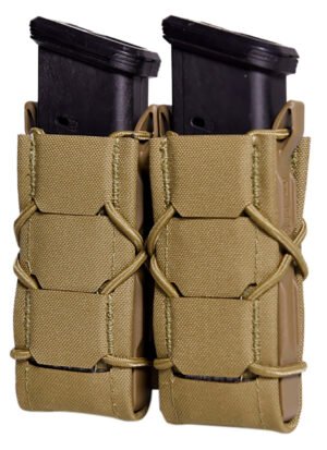 High Speed Gear 24PT02CB TACO Gen 2 Double Coyote Brown Nylon Laminate MOLLE Mount Pistol
