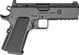 Springfield Armory PX9227LAOS 1911 Emissary 9mm 9+1 4.25" Stainless Steel Barrel Optic Ready Black Carbon Steel Slide VZ Grips Thin-Line G10 Grip