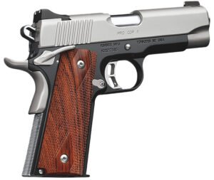 Kimber Mfg.,inc 3200055CA Pro CDP II (CA) 45 ACP 7+1 4" Satin Silver Stainless Steel Slide Matte Black KimPro II Rosewood Double Diamond Grip