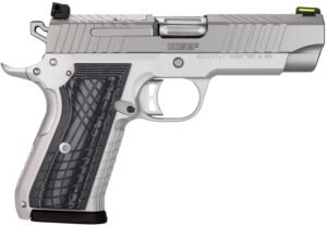 Kimber Mfg.,inc 3100013 KDS9C  9mm 10+1 4.09" KimPro Silver  Front and Rear Serrations Stainless Steel Slide Gray and Black G10 Crosshatch Grip