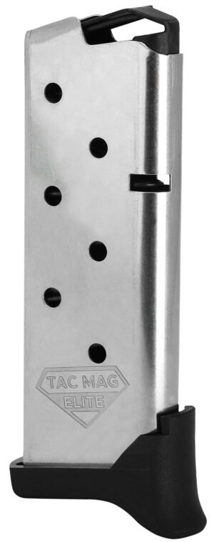 Kimber Mfg, Inc 1200930A Micro 9 Tac-Mag 7rd Extended 9mm Luger Silver Steel