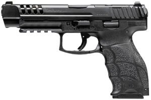 HK 81001158 VP9L  9mm Luger 10+1 5" Black Polygonal Rifled Barrel, Long/Lightening Cuts/Optic Cut Steel Slide, Polymer Frame w/Picatinny Rail, Black Interchangeable Backstrap Grip