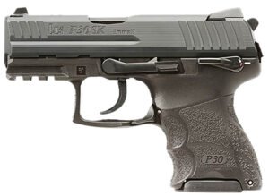 HK 81001110 P30SK V3 Sub-Compact Frame 9mm Luger 10+1 3.27" Stainless Steel Barrel, Black Cerakote Serrated Steel Slide, Black Polymer Frame w/Picatinny Rail, Ambidextrous