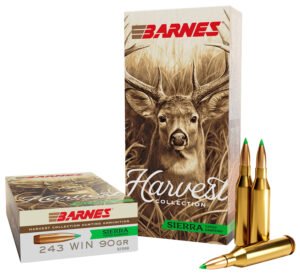 Barnes Bullets 32398  Harvest 243Win 90gr Sierra Tipped GameKing 20 Per Box/10 Case