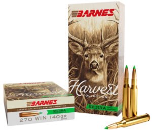 Barnes Bullets 32399  Harvest 270Win 140gr Sierra Tipped GameKing 20 Per Box/10 Case