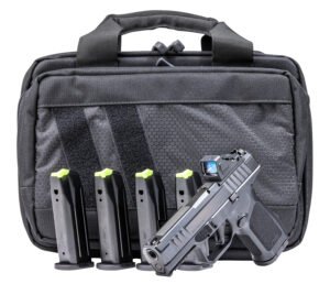 Rost Martin RM1CBLKOSP10CA RM1C *CA Compliant 9mm Luger 10+1 4" Black Compensated Match Grade Barrel, Black Tenifer Optic Ready/Serrated Steel Slide, Black Textured Grip