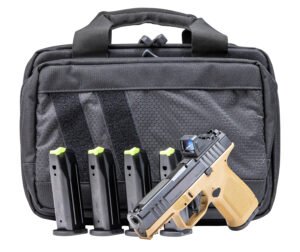 Rost Martin RM1CFDEOSP10CA RM1C *CA Compliant 9mm Luger 10+1 4" Black Steel Barrel, Black Tenifer Optic Ready/Serrated Steel Slide, Flat Dark Earth Polymer Frame w/Picatinny Rail, Textured Grip