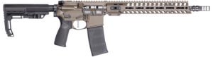 Patriot Ordnance Factory 02047 Minuteman  5.56 NATO 30+1 13.75" Black Nitride Patriot Brown Cerakote Aluminum Receiver Picatinny Rail