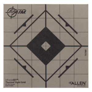 Allen 15789 Thermal Target  Sight-In Grid Hanging Paper 6" x 6" Black/Gray