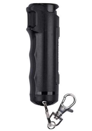 Sabre F15BUSG02 Flip Top Pepper Spray Black Includes Snap Clip