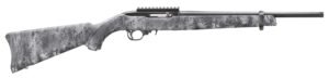 Ruger 31215 10/22  Carbine 22 LR 10+1 16.12" Satin Black Steel Threaded Barrel, Steel Receiver w/Scope Rail, Fixed Kryptek Typhon Camo Synthetic Stock