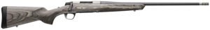 Browning 036092298 X-Bolt 2 Hunter Full Size 7mm PRC 3+1 24" Matte Blued Threaded Sporter Barrel, Drilled & Tapped Stainless Steel Receiver, Fixed Gray Laminate Stock, Radial Muzzle Brake