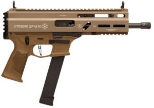 Grand Power 810091156155 SP9A3G Stribog 9mm Luger 30+1 8" Black Threaded Barrel, M-LOK Handguard, Flat Dark Earth Cerakote Aluminum/Polymer Receiver w/Picatinny Rail, FDE Polymer Grip, Ambidextrous