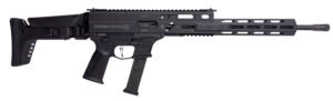Grand Power 810091156094 Stribog SP9A3G 9mm Luger 16" Black Barrel, Black Receiver, Polymer Stock & Grip