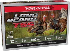 Winchester Ammo LBTSS1239 Long Beard TSS  12Gauge 3" 2 3/8oz Tungsten 9Shot 5 Per Box/10 Case