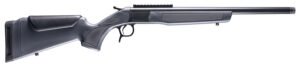 CVA CR4434 Scout  223 Rem 1rd 20" Blued Threaded Barrel, Blued Picatinny Rail Receiver, Fixed Stealth Gray Synthetic Stock