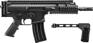 FN 38101884 SCAR 15P 5.56x45mm 10+1 7.50" Black Black Anodized Picatinny Rail Aluminum Receiver SB Tactical Brace