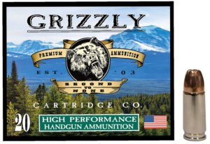 Grizzly Ammo GC9MM2   9mm 124gr Jacketed Hollow Point 20 Per Box/10 Case