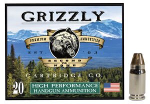 Grizzly Ammo GC357S2   357Sig 90gr Jacketed Hollow Point 20 Per Box/10 Case