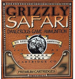 Grizzly Ammo GC47NE2   470NitroExpress 500gr Solid Brass 5 Per Box/10 Case