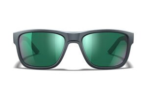 Wiley X AC6OVN17 Ovation  Green Mirror Lens Dark Gray Frame