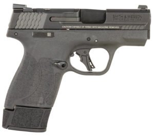 Smith & Wesson 14196 M&P9 Shield 9mm Luger 15+1 3.10" Black Armornite Barrel, Optic Ready/Serrated Slide, Black Frame