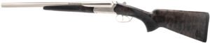 Heritage Mfg BL1218NI Badlander  12 Gauge Break Open 2rd 18.50" Nickel Side By Side Barrel & Receiver, Fixed Turkish Walnut Wood Stock