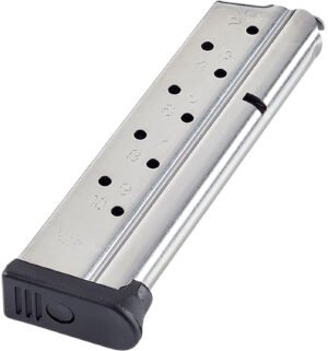 CMC Products MRP9FS10 Range Pro  10rd 9mm Fits 1911 Full Size Stainless/Black Fluoropolymer