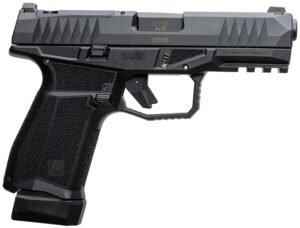 AREX 815537024074 Delta M Gen2 Compact Frame 9mm Luger 15+1 4" Black Steel Barrel, Black Nitride Steel Optic Cut/Serrated Slide, Black Polymer Frame w/Picatinny Rail, Black Stippled Grip, Ambidextrous