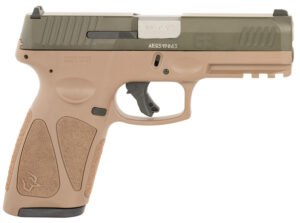 Taurus 1-G3B94BB G3  Full Size Frame 9mm Luger 17+1 4" Stainless Steel Barrel, Mil-Spec Green Cerakote Stainless Steel Serrated Slide, Brown Polymer Frame w/Picatinny Rail