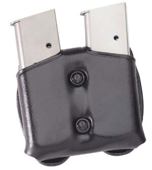Galco CDM22B CDM Mag Carrier Double Black Leather Belt Loop Belts 1.50-1.75" Wide Compatible w/ Taurus PT140 Ambidextrous Hand