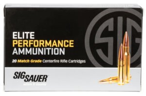 Sig Sauer E3WMM120 Marksman Elite  300 Win Mag 190 gr Open Tip Match 20 Per Box/ 25 Case