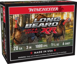 Winchester Ammo STLB2036 Long Beard XR Shot-Lok 20Gauge 3" 1 1/4oz 6Shot 10 Per Box/10 Case