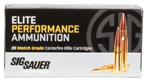 Sig Sauer E308M220 Marksman Elite  308 Win 175 gr Open Tip Match 20 Per Box/ 10 Case