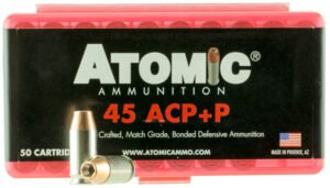 Atomic Ammunition 00412 Pistol Precision Craft 45ACP +P 185gr Bonded Match Hollow Point 50 Per Box/10 Case