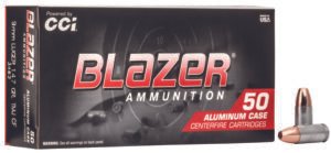 CCI 3462 Blazer Clean-Fire Handgun 9mmLuger 147gr Total Metal Jacket 50 Per Box/20 Case