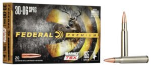 Federal P3006AF Premium  30-06Springfield 165gr Barnes TSX 20 Per Box/10 Case