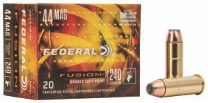 Federal F44SF1 Fusion Handgun 44RemMag 240gr Fusion Soft Point 20 Per Box/10 Case
