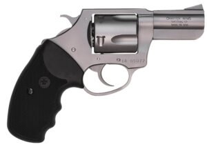 Charter Arms 74420 Bulldog  Large 44 Special, 5 Shot 2.50" Matte Stainless Steel Barrel, Cylinder & Frame w/Black Finger Grooved Rubber Grip