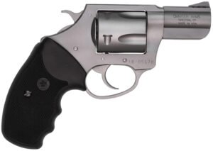 Charter Arms 73520 Mag Pug  Large 357 Mag, 5 Shot 2.20" Matte Stainless Steel Ported Barrel, Matte Stainless Steel Cylinder & Frame w/Black Finger Grooved Rubber Grip