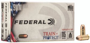 Federal TP9VHP1 Train + Protect  9mmLuger 115gr Versatile Hollow Point 50 Per Box/10 Case