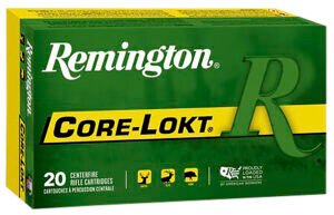 Remington Ammunition 27657 Core-Lokt  6.5Creedmoor 140gr Pointed Soft Point Core-Lokt 20 Per Box/10 Case