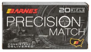 Barnes Bullets 30166 Precision Match  6.5Creedmoor 140gr Open Tip Match Boat Tail 20 Per Box/10 Case