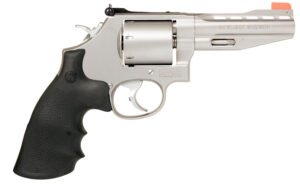Smith & Wesson 11759 Model 686 Performance Center  357 Mag or 38 S&W Spl +P Stainless Steel 4" Vent Rib Barrel , 6rd Unfluted Cylinder & L-Frame ,  Chromed Custom Teardrop Hammer & Trigger With Stop