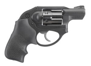 Ruger 5452 LCR  Small Frame 327 Federal Mag 6 Shot, 1.87" Matte Black Steel Barrel, Black PVD Cylinder, Matte Black Stainless Steel Frame, Black Hogue Tamer Monogrip, Shrouded Hammer