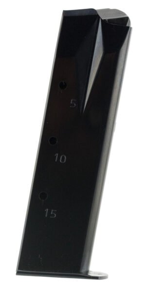 Mec-Gar MGRP8515B Standard  Blued Detachable 15rd 9mm Luger for Ruger P95/P85/P89/P93/P94