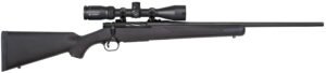 Mossberg 28001 Patriot  6.5 Creedmoor Caliber with 5+1 Capacity, 22" Fluted Barrel, Matte Blued Metal Finish & Black Synthetic Stock Right Hand (Full Size) Includes Vortex Crossfire II 3-9x40mm Scope