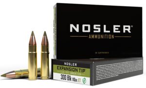 Nosler 40660 E-Tip  300Blackout 110gr E Tip Lead Free 20 Per Box/20 Case