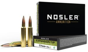 Nosler 40042 E-Tip  33Nosler 225gr E Tip Lead Free 20 Per Box/10 Case