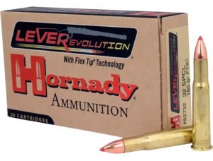 Hornady 82732 LEVERevolution  32WinSpecial 165gr Flex Tip eXpanding 20 Per Box/10 Case